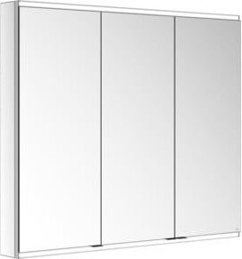 Keuco Spiegelschrank Royal Modular 2.0 mit 3 Türen und 2 Schubladen, Wandmontage, LED-Beleuchtung mit Sensor, Silber und Weiß, B/H/T: 110 x 90 x 12 cm - Bild 1