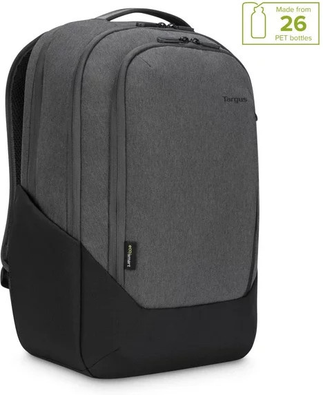 Targus Cypress Hero Backpack mit EcoSmart Notebook-Rucksack für 15,6 Zoll in Grau und Schwarz - Bild 1