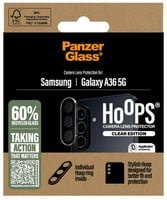 PanzerGlass Schutzfolie Hoops für die Rückkamera des Samsung Galaxy A36 5G, gehärtetes Glas, Transparent - Bild 1