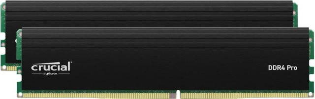Crucial Pro DDR4-3200 UDIMM Arbeitsspeicher Kit 32GB (2x16GB) Schwarz CP2K16G4DFRA32A - Bild 1