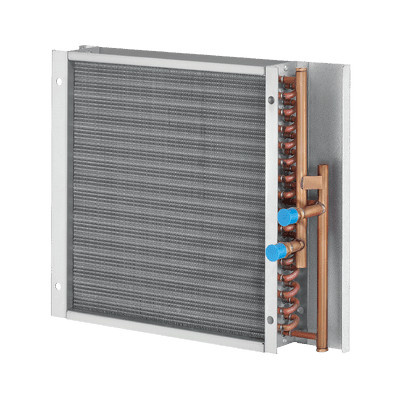 Helios Nachheizregister AIR1-NH WW XH 1500 für Warmwasser in Silber - Bild 1