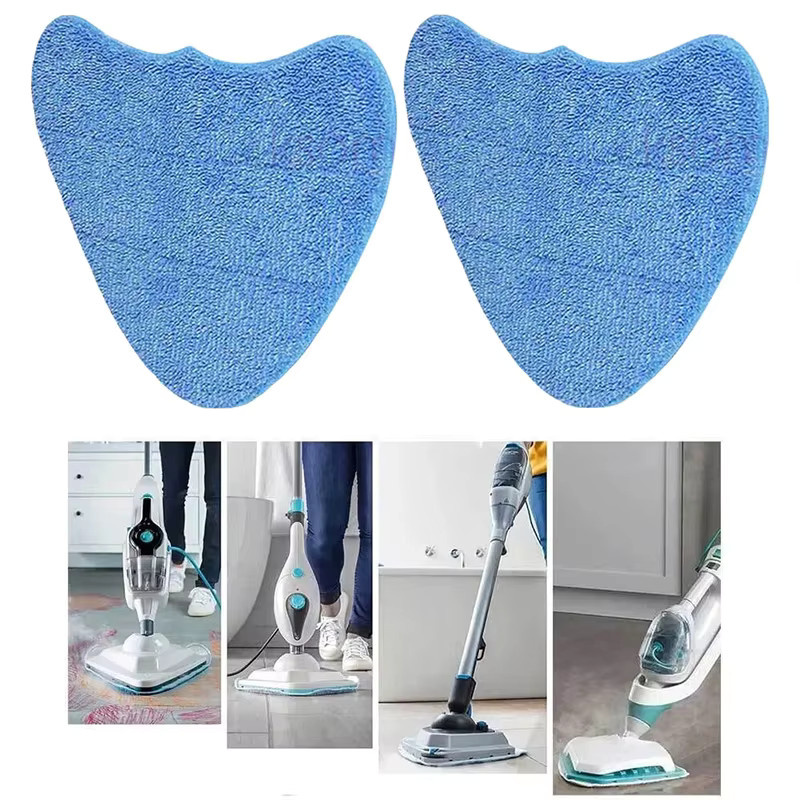 VAX Mikrofaser Mopp Pads für Steam Mop S86-CCM-3 S86-MC-C S86-SF-B S86-SF-C, Blau, B: 25,0 cm, T: 31,0 cm - Bild 3