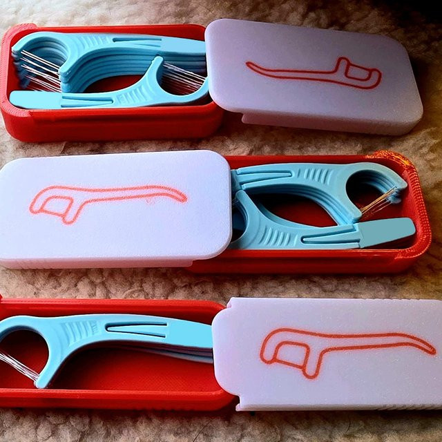 YOWEI Mini Zahnseide-Box, Zahnstocher- und Zahnseide-Organizer - Bild 1