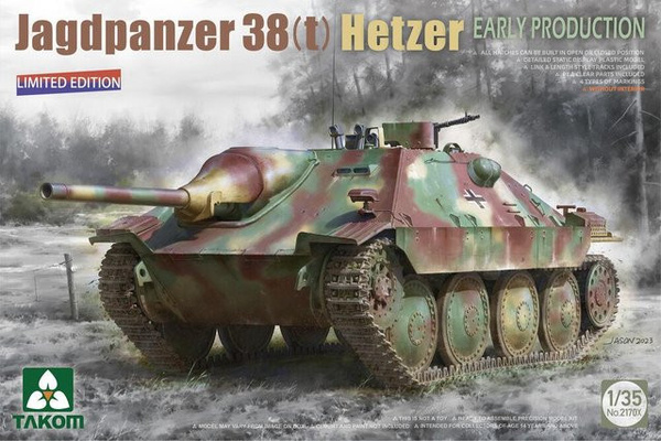 Takom Jagdpanzer 38(t) Hetzer Early Production, Modellbau, 1:35, ab 14 Jahren
