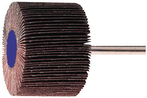 Tecwerk Fächerschleifer Korund in Braun mit 6 mm Schaft-Durchmesser, 10 Stück - Bild 1
