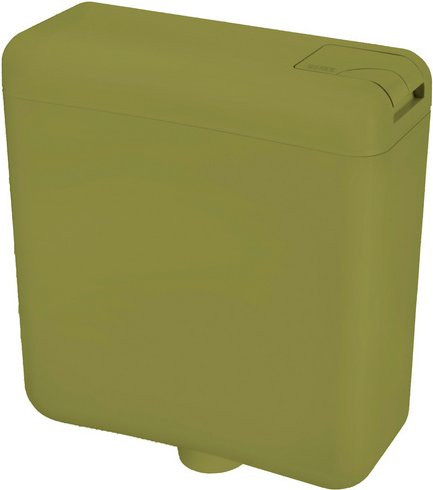 Cornat Spülkasten TRITON in Moosgrün mit 2-Mengen-Spülung, B/H/T: 40,0 x 13,6 x 38,4 cm - Bild 1