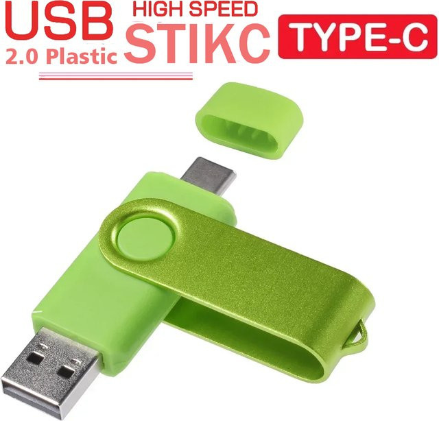 JASTER USB-C USB-Flash-Laufwerk in Rot, Dunkelblau oder Bunt mit Kapazitäten von 16 GB, 32 GB, 64 GB oder 128 GB - Bild 1