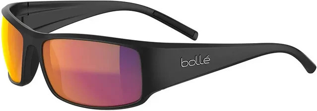 Bollé King Sonnenbrille, Vollrand, Wrap, Schwarz, Unisex, Kunststoff - Bild 1