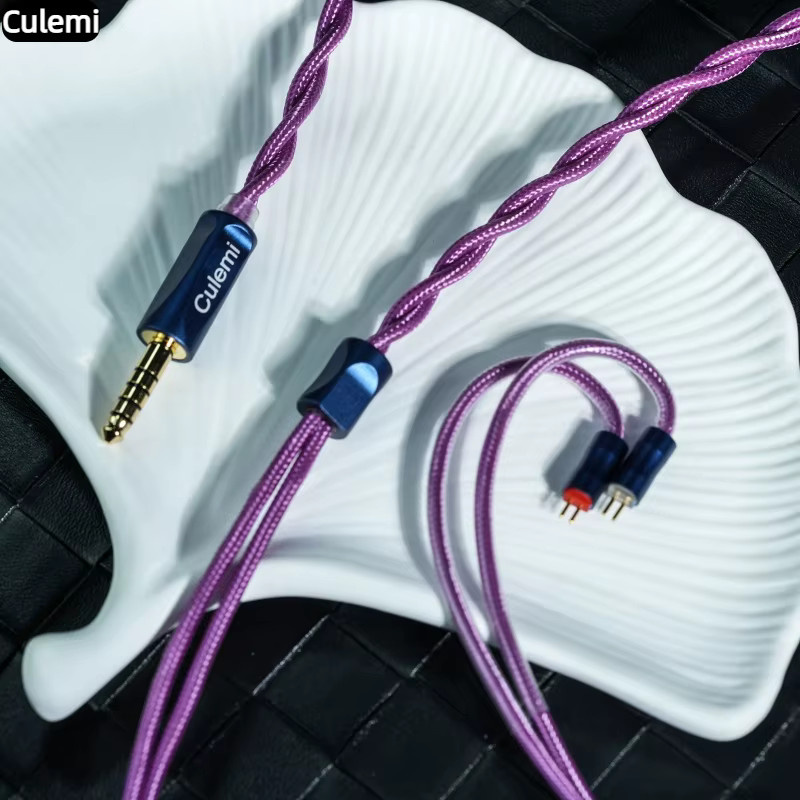 Culemi-07 2-Kern Upgrade Kopfhörerkabel mit 6N OCC, Farbe: Purple, Anschlüsse: 2,5/3,5/4,4mm und MMCX/QDC/0,78 2Pin - Bild 4
