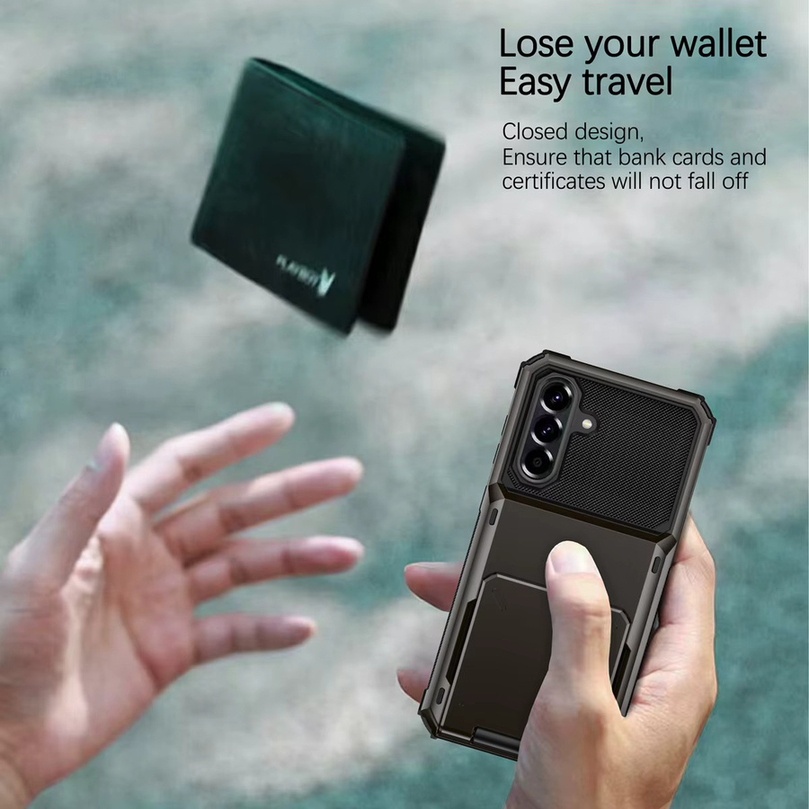 Brieftaschen-Handyhülle für Samsung Galaxy A-Serie in Schwarz oder Weiß - Bild 5