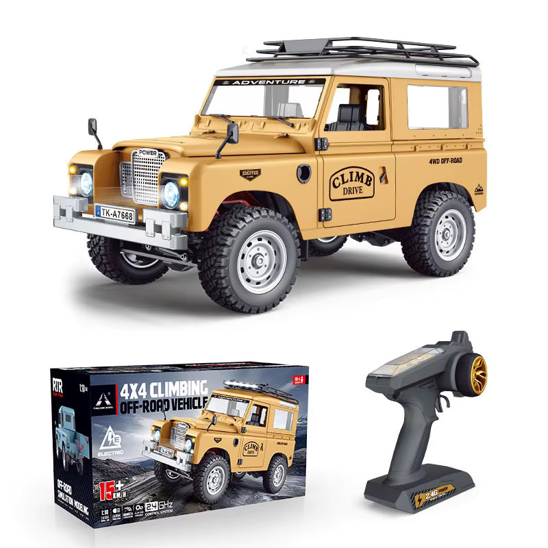 FMS 4WD RC Kletter-Defender Pickup, Offroad-Fahrzeugmodell, 1:10, mit Licht und Sound - Bild 4