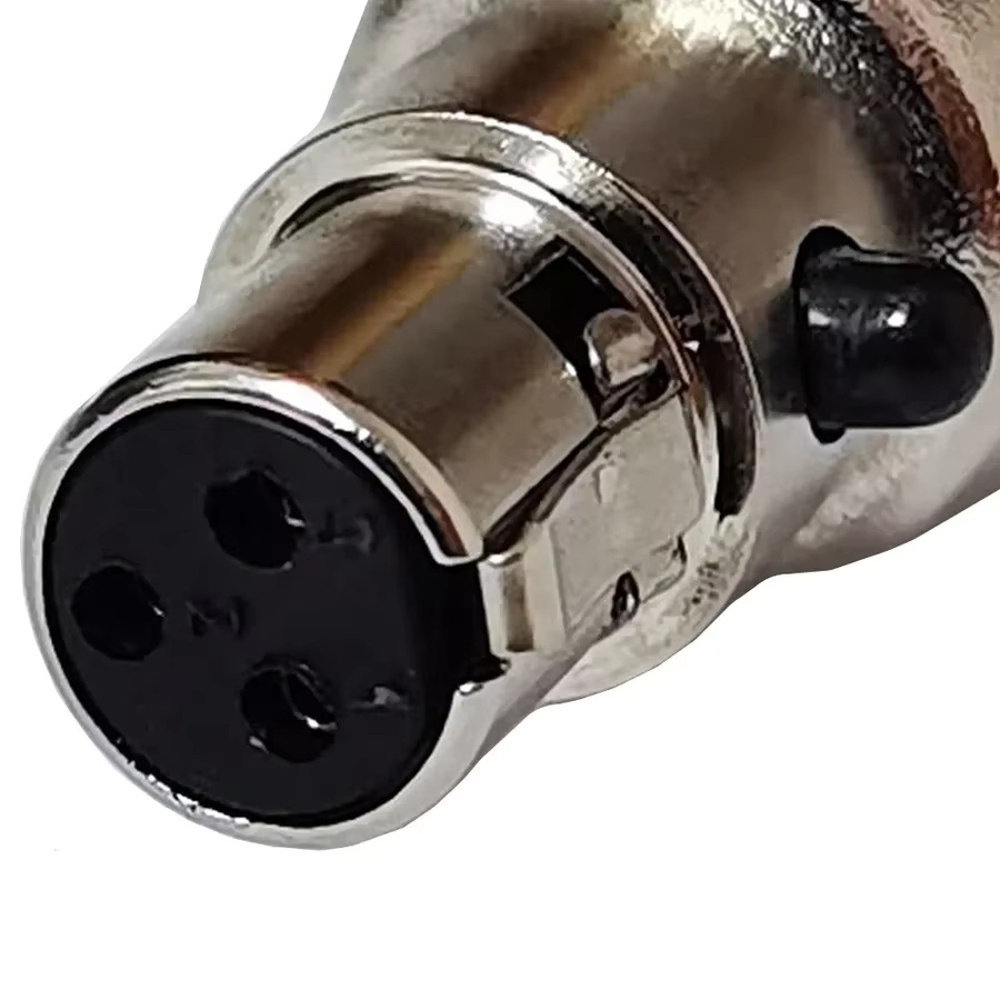 BSN Mini-XLR-Adapter 3-polig mit Stecker und Buchse für Audio-Mikrofone zur Chassismontage - Bild 2
