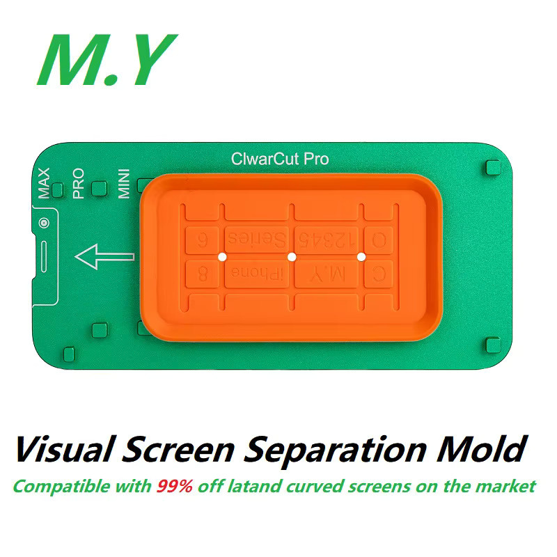 YCS Mr.Yang ClearCut Pro Visuelle Bildschirm-Trennvorrichtung – Universelles Handy-Reparaturwerkzeug für flache und gebogene Bildschirme - Bild 3