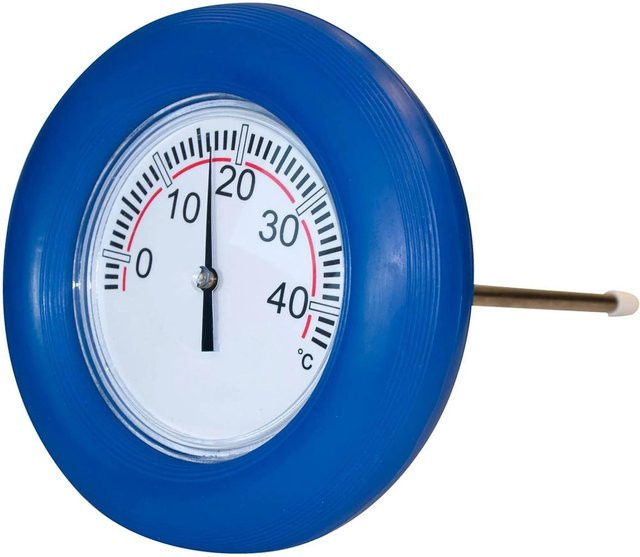 Planet Pool Thermometer mit Schwimmring in Blau zur Messung der Wassertemperatur - Bild 1