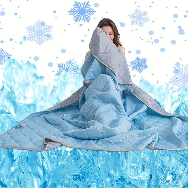 Cool Sense Kühldecke von Warm Magpie Home in Himmelblau, B/B/H: 200 x 230 cm - Bild 1