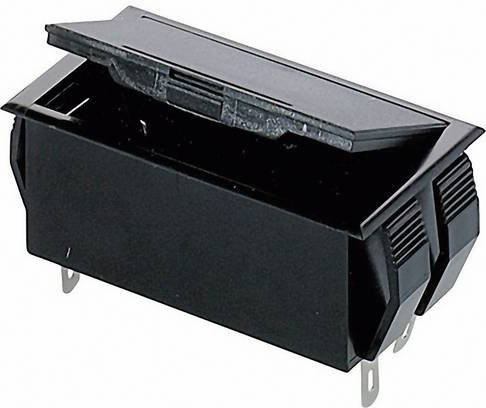 Bopla Batteriehalter 2x Mignon AA und 9V Block mit Lötanschluss, Schwarz, B/T/H: 65 x 37 x 21,5 mm - Bild 1