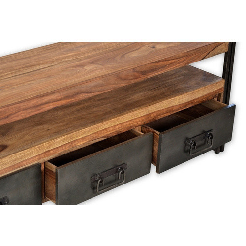 SIT Lowboard PANAMA aus Akazienholz und Metall in Braun, B/H/T: 160 x 40 x 55 cm - Bild 3