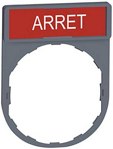 Schneider Electric ZBY2104C0 Schildträger in Grau aus Kunststoff - Bild 1