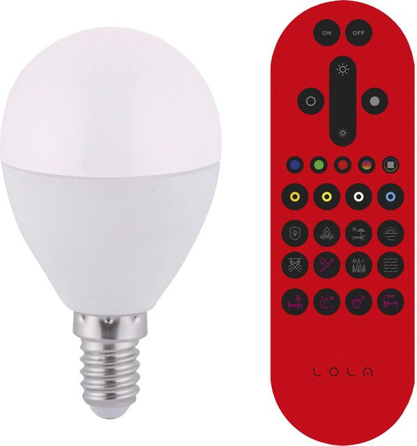 Just Light. RGBW LED Leuchtmittel E14 Tropfenform, 6 W, 470 lm, 2.700 K, Weiß, WLAN, dimmbar und kompatibel mit Amazon Alexa und Google Assistant - Bild 1