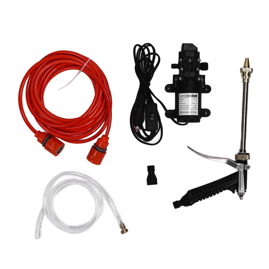 TOMTOP JMS 12V 100W Hochdruck Wasserpumpe mit G1/2 Außengewinde für Gartenwassersprinkler-Sets in Multicolour - Bild 2