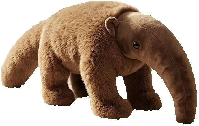Ameisenbär Plüschtier, braun, beige, 60cm - Bild 1