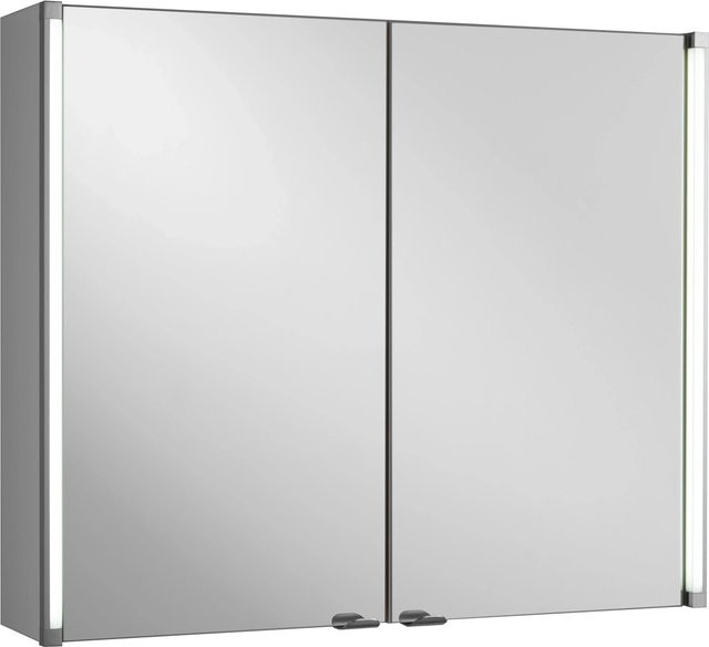 Fackelmann Spiegelschrank LED-Line Weiß mit Softclose Türen B/H/T: 81,0 x 66,6 x 16,4 cm - Bild 1