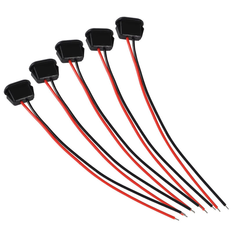 AOKIN USB-C Buchse Chassis, 2-polig, wasserdichter weiblicher Ladeanschluss mit Kartenschnalle, Schwarz - Bild 5