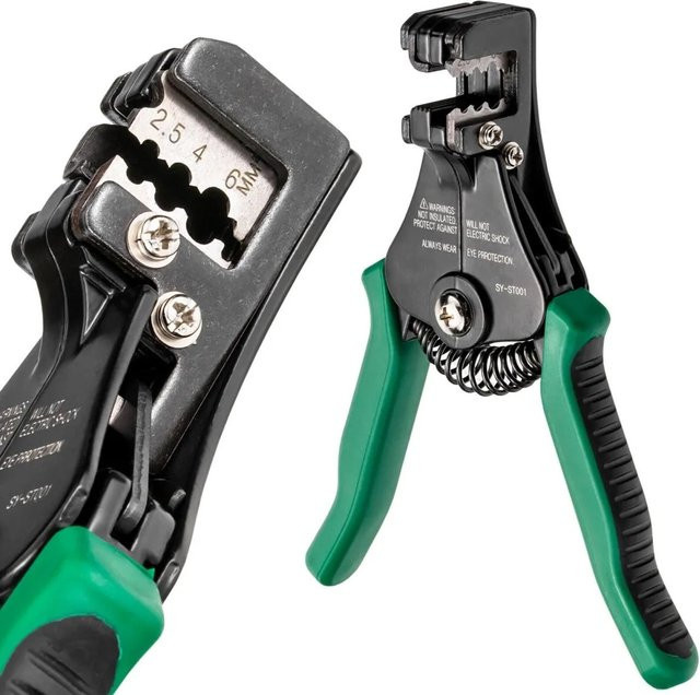 hb-digital Abisolierzange für Solarkabel aus Zinklegalle und Stahl in Schwarz für 2,5/4,0/6,0mm² - Bild 1