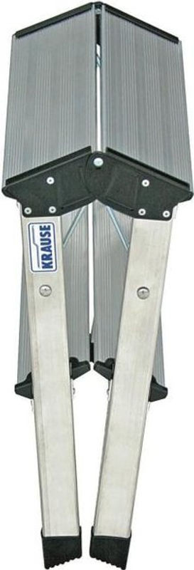 Krause MONTO Treppy 130013 Aluminium Montagetritt klappbar Silber mit Arbeitshöhe max. 2,45 m - Bild 2