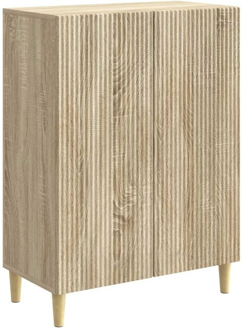vidaXL Sideboard Sonoma-Eiche in Vintage-Optik, B/T/H: 66 x 34,5 x 90 cm - Bild 1