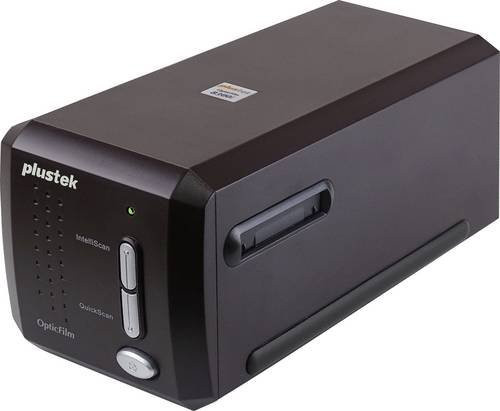 Plustek OpticFilm 8300i SE Filmscanner für Diascanning mit Staub- und Kratzerentfernung, LED-Beleuchtung und Infrarot-Fernbedienung in Schwarz - Bild 1