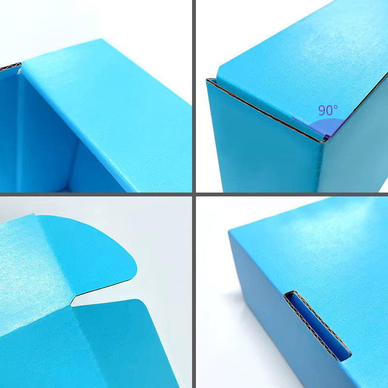Faltbare Geschenkbox aus Papier in Grau mit individuellem Logo für Hochzeiten, Partys oder als Kosmetik- und Kleidungsbox - Bild 5