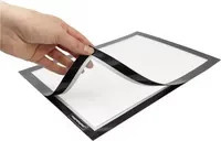 magnetoplan® Magnetrahmen magnetofix DIN A6 in Schwarz aus Kunststoff, 2er-Pack - Bild 1