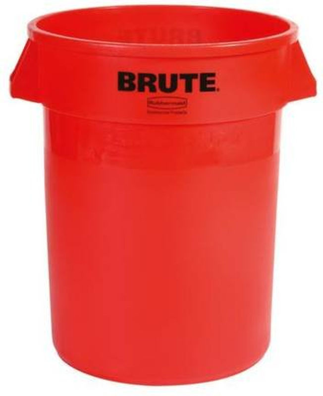 Rubbermaid Wertstoffsammler Brute aus Polyethylen, rund, 121 l, rot - Bild 3