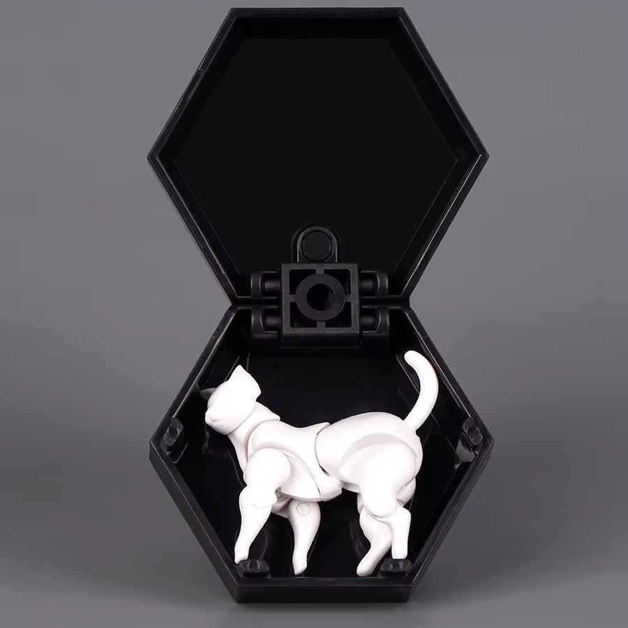 Bandai Mini-Katzen-Actionfigur, Schwarz-Weiß, Einzelfigur - Bild 2