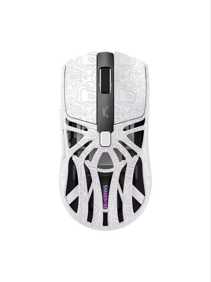 SMAILWOLF M8 kabellose Bluetooth-Gaming-Maus mit RGB-Beleuchtung, 12000 dpi und magnetischer Aufladung in Schwarz oder Weiß - Bild 1