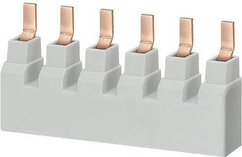 Siemens Stiftsammelschiene 5ST37123HG, schneidbar 18mm², 3-phasig mit Hilfsschalter, 80A, Farbe: Weiß, Länge: 101,6 cm - Bild 1