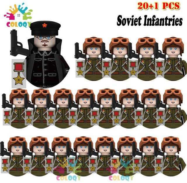 COLOQY Soldaten Actionfiguren, 21-teiliges Set, ab 6 Jahren - Bild 1