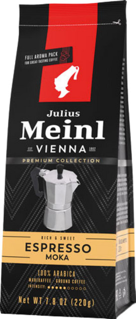 Julius Meinl Espresso Moka 100 % Arabica, gemahlen, 220g - Bild 1