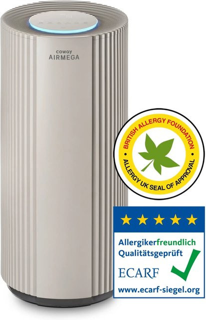 Coway Airmega 450 Luftreiniger in Beige mit HEPA-Filter, Aktivkohlefilter und Vorfilter - Bild 1