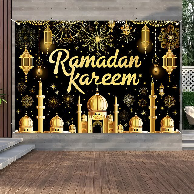 VIKAMA Ramadan Banner Eid al Fitr Wanddekoration für deine Party Feier - Bild 1