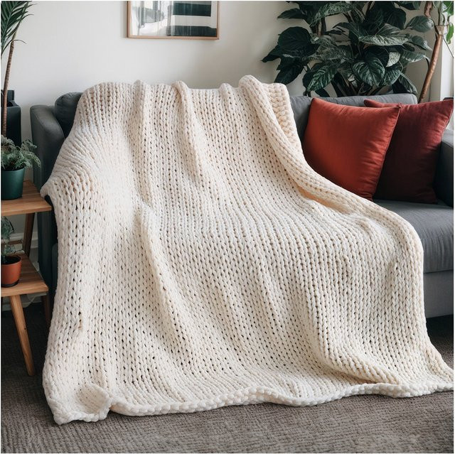 Webdecke LIAN von HOME DELUXE in Beige, B/B: 140 x 200 cm - Bild 1