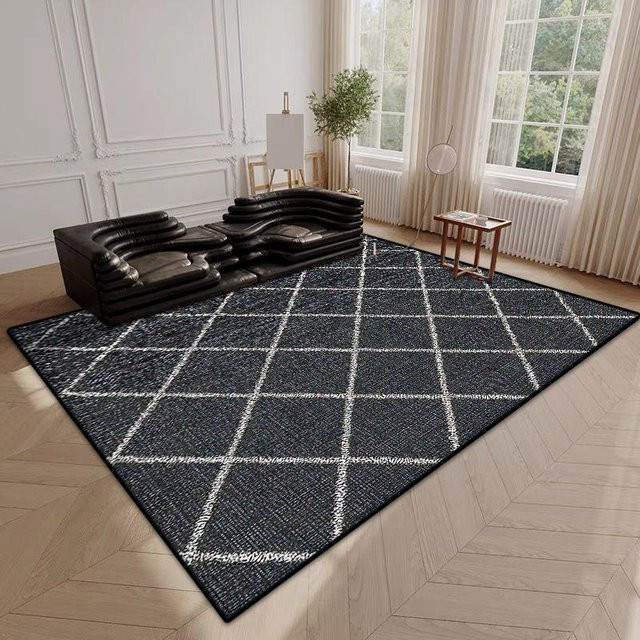 JGJG Wohnzimmerteppich mit klassischem Bordüren-Design aus Flanell, weich und rutschfest, maschinenwaschbar, B/T: 60 x 90 cm - Bild 1
