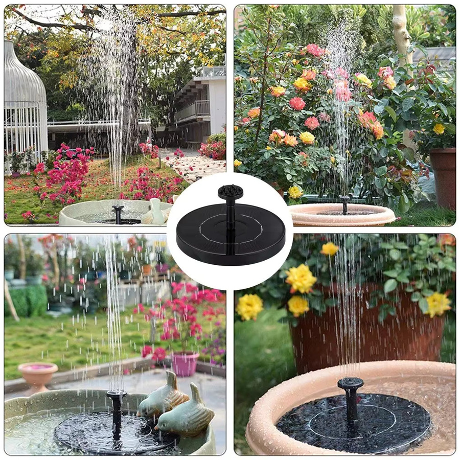 ZRGAE Solar Wasserfall Brunnen für Garten, Pool und Teich als dekorative Mini-Vogelbad-Dekoration für Outdoor-Bereiche - Bild 2