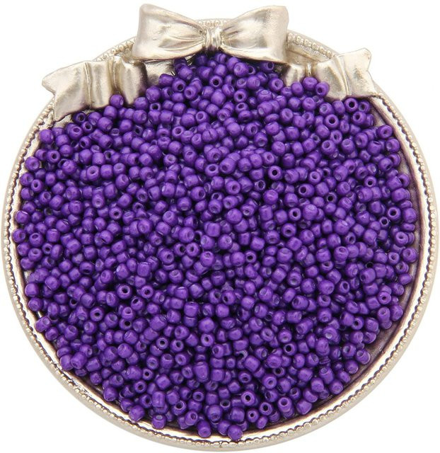 Beadia Accessories Glasperlen Charms, Tschechische Rocailles, 3mm, royal lila - Bild 1