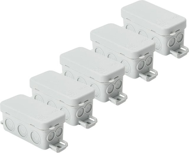 Orion Lightstyle Feuchtraumdose Abzweigdose Verteilerdose IP65 Grau B/T/H: 10,0 x 4,0 x 3,7 cm - Bild 1