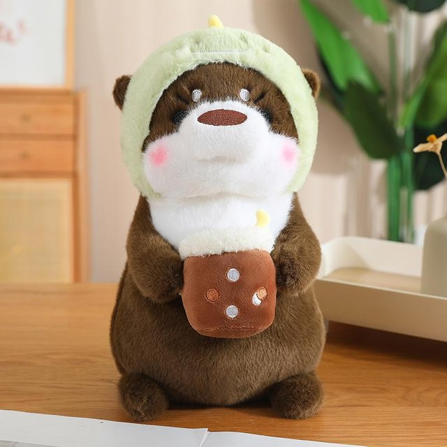 Otter-Plüschtiere, Stofftier, 30cm, weiß, ab 14 Jahren - Bild 1