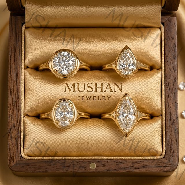 MUSHAN Ring, 925 Silber, Moissanit, Damen - Bild 1