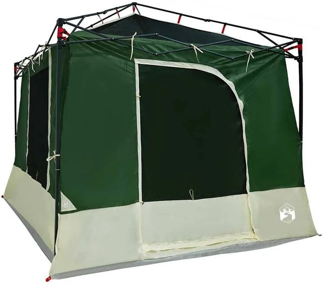 vidaXL Innenzelt mit Dach und Speicher in Grün, B/T/H: 290 x 288 x 234 cm, aus Taft - Bild 1