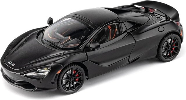 Fourall- Model Cars McLaren 720S Rennwagen Modell, 1:18, Schwarz, mit Licht und Sound - Bild 1